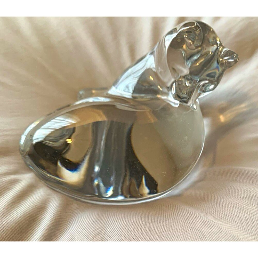 Baccarat Crystal Cat Figurine
